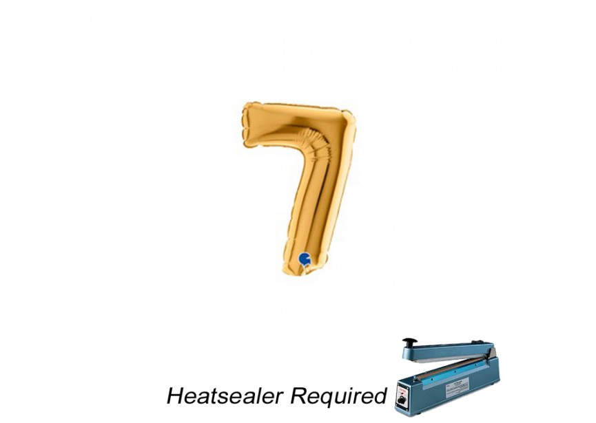 Sempertex-Folie-Betallic-Anagram-Flexmetal-Balloons-Shape-Gold-Number 7-