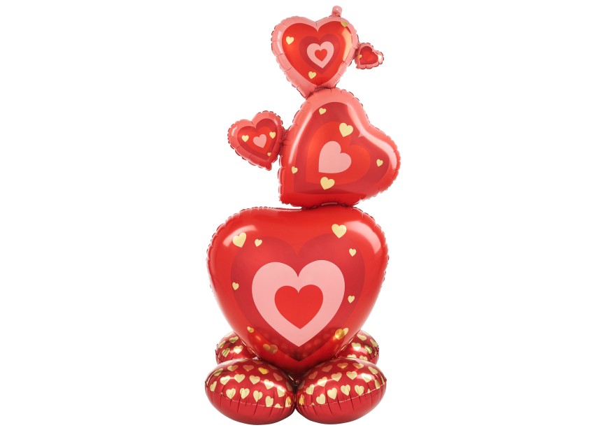 Sempertex-Folie-Betallic-Anagram-Flexmetal-Balloons-Shape-Stacking Hearts-Airloonz