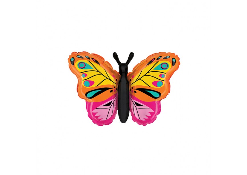 Sempertex-Folie-Betallic-Anagram-Flexmetal-Balloons-Shape-Colorful Butterfly-14 inch