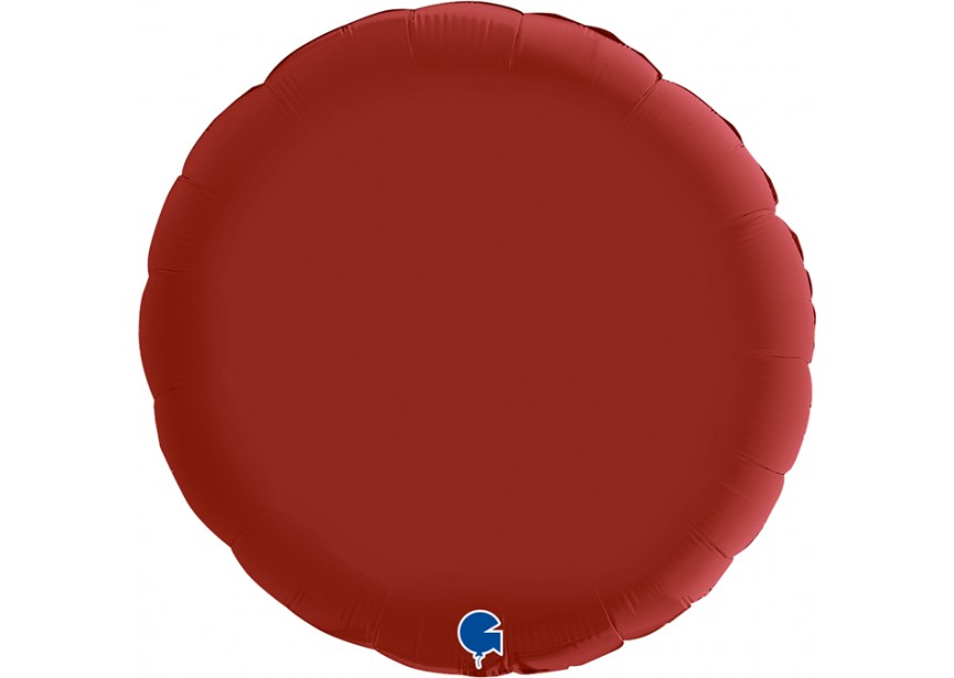 Sempertex-Folie-Betallic-Anagram-Flexmetal-Balloons-Shape-Round-Satin Rubin Red 36