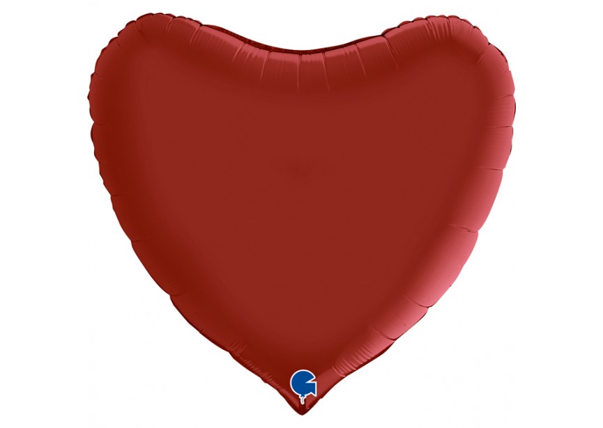 Sempertex-Folie-Betallic-Anagram-Flexmetal-Balloons-Shape-Heart-Satin Rubin Red 36