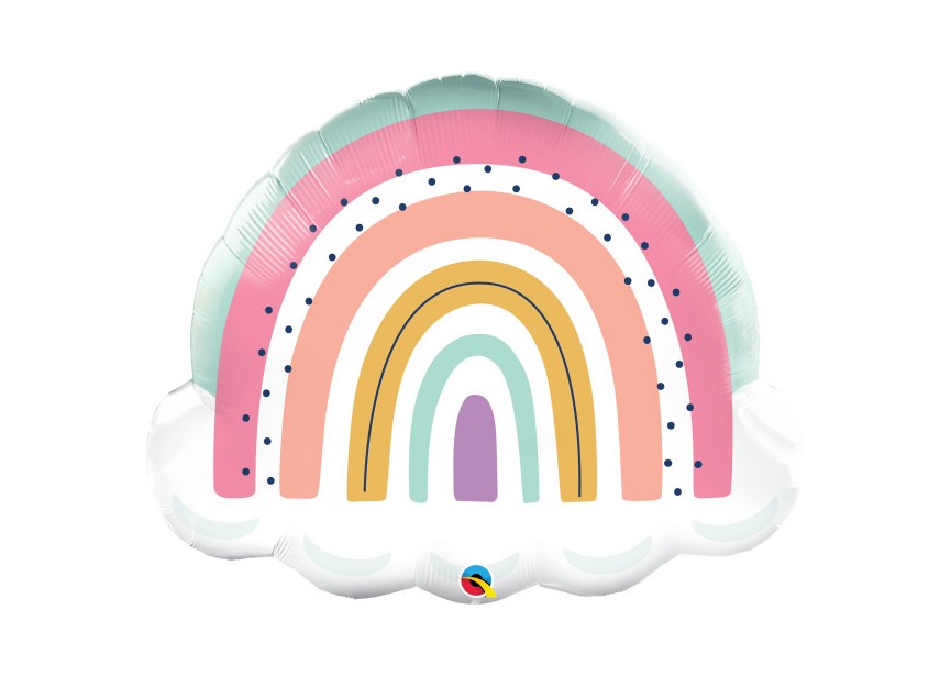 Sempertex-Folie-Betallic-Anagram-Flexmetal-Balloons-Shape-Boho Rainbow Cloud