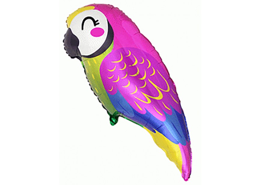 Sempertex-Folie-Betallic-Anagram-Flexmetal-Balloons-Shape-Parrot Pink