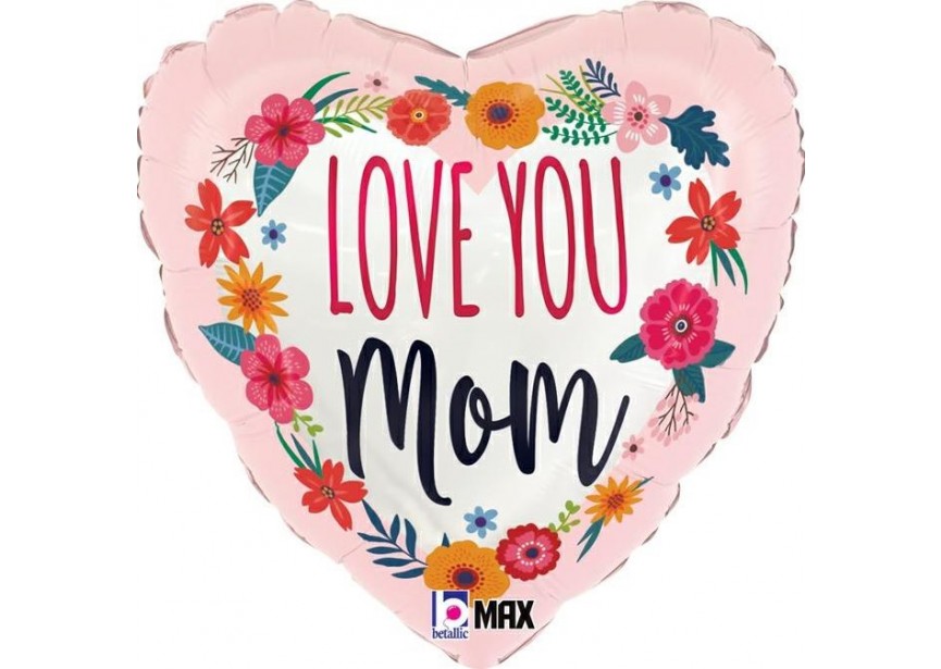 Sempertex-Folie-Betallic-Anagram-Flexmetal-Balloons-Shape-Love You Mom-