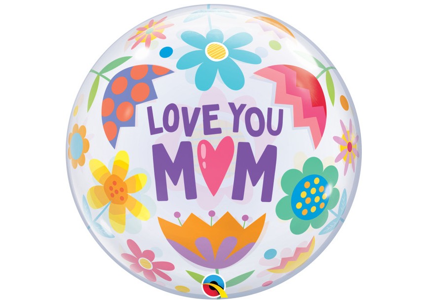 Sempertex-Folie-Betallic-Anagram-Flexmetal-Balloons-Shape-Bubbles-Love you mom