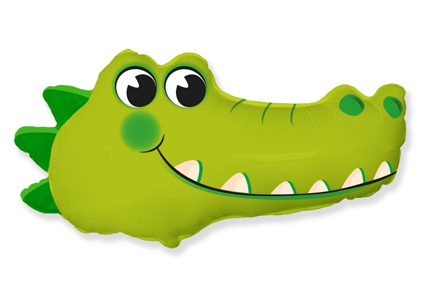 Sempertex-Folie-Betallic-Anagram-Flexmetal-Balloons-Shape-Crocodile