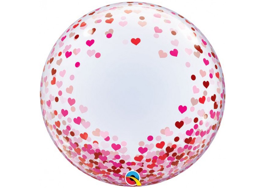 Sempertex-Folie-Betallic-Anagram-Flexmetal-Balloons-Shape-Deco Bubbles-Confetti Hearts