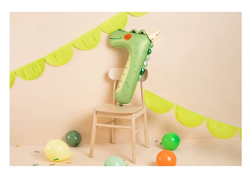 Sempertex-Folie-Betallic-Anagram-Flexmetal-Balloons-Shape-Number 7-Crocodile 2