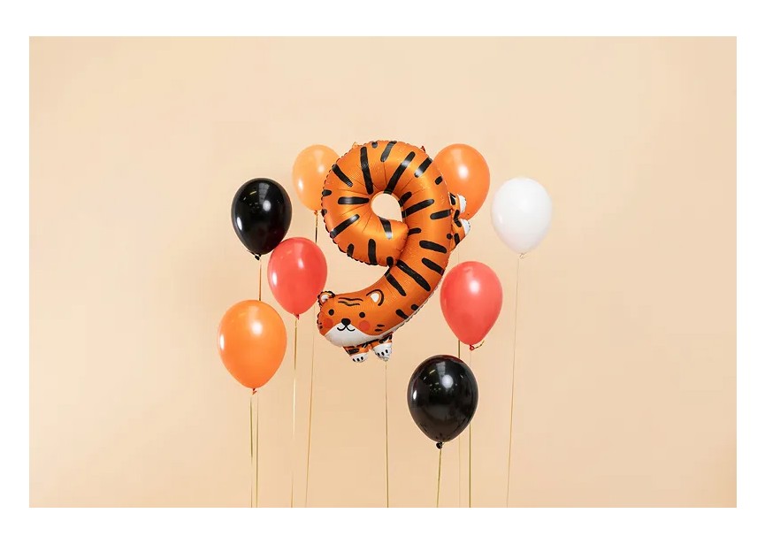 Sempertex-Folie-Betallic-Anagram-Flexmetal-Balloons-Shape-Number 9-Tiger 1