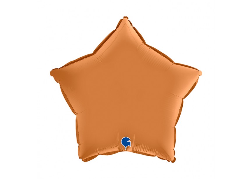 Sempertex-Folie-Betallic-Anagram-Flexmetal-Balloons-Shape-Star-Satin Caramel-18 inch