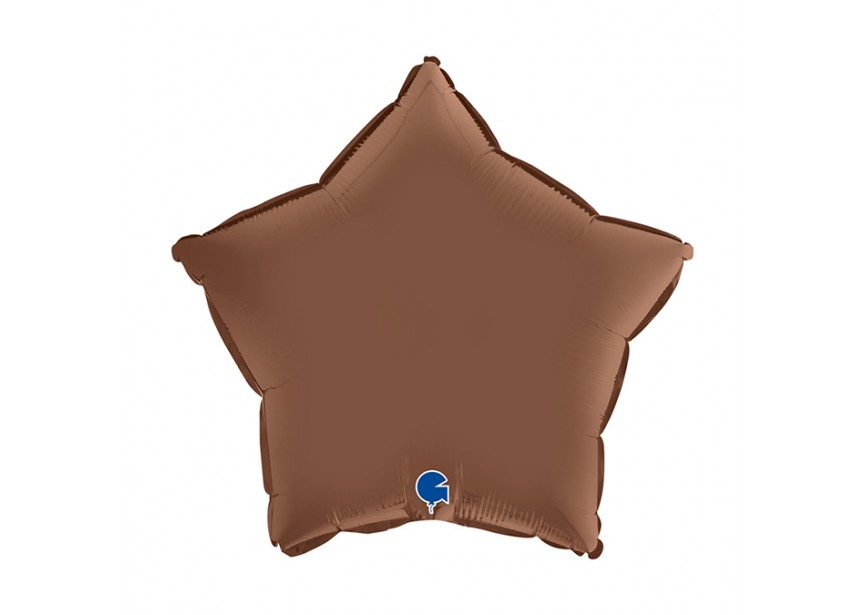 Sempertex-Folie-Betallic-Anagram-Flexmetal-Balloons-Shape-Star-Satin Chocolate-18 inch