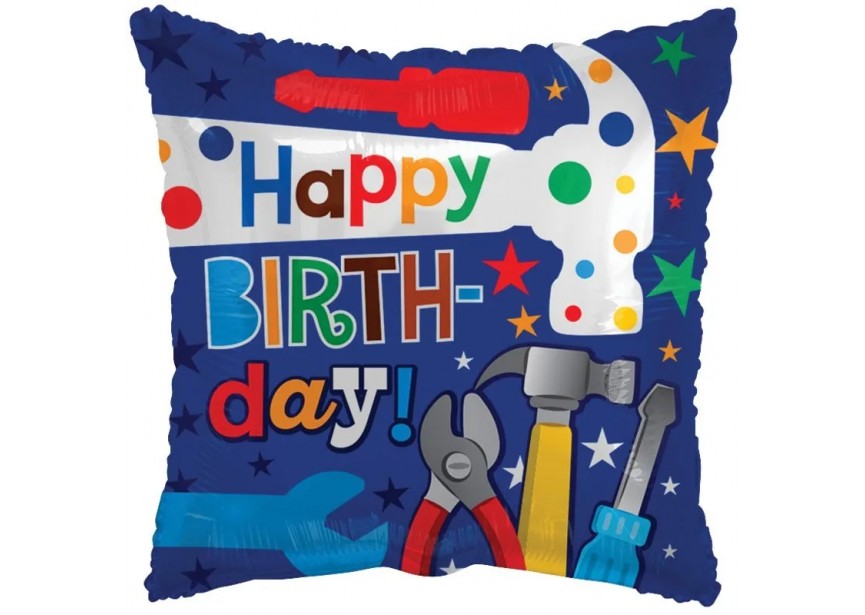 Sempertex-Folie-Betallic-Anagram-Flexmetal-Balloons-Shape-Happy Birthday-Tools