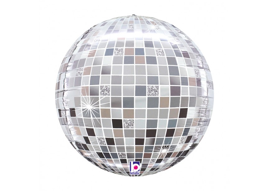 Sempertex-Folie-Betallic-Anagram-Flexmetal-Balloons-Shape-3D-DiscoBall-Globe-15inch