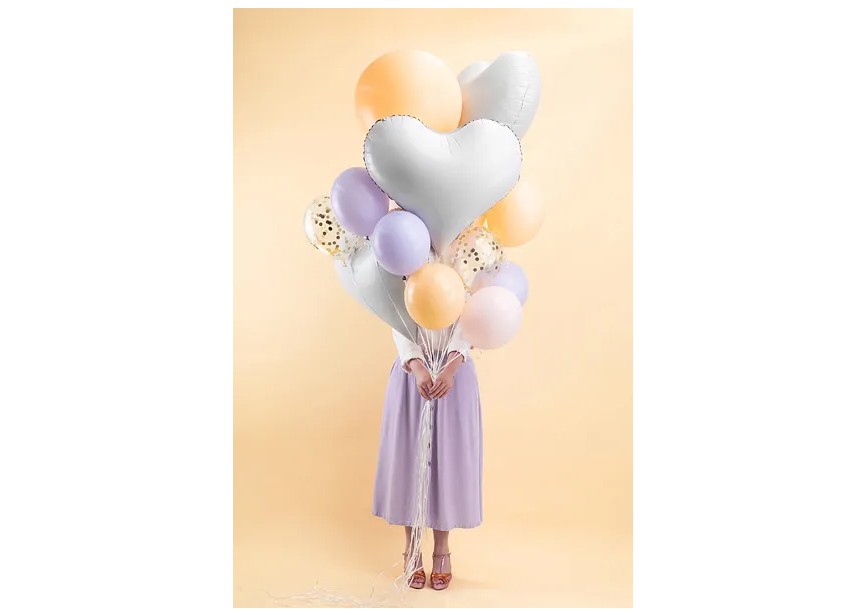 Sempertex-Folie-Betallic-Anagram-Flexmetal-Balloons-Shape-Elegant Heart-White 1