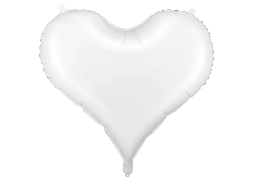 Sempertex-Folie-Betallic-Anagram-Flexmetal-Balloons-Shape-Elegant Heart-White