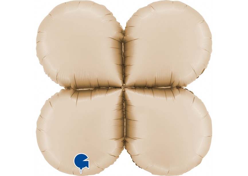 Sempertex-Folie-Betallic-Grabo-Flexmetal-Balloons-Shape-Deco-Base Round-Satin Cream-26inch