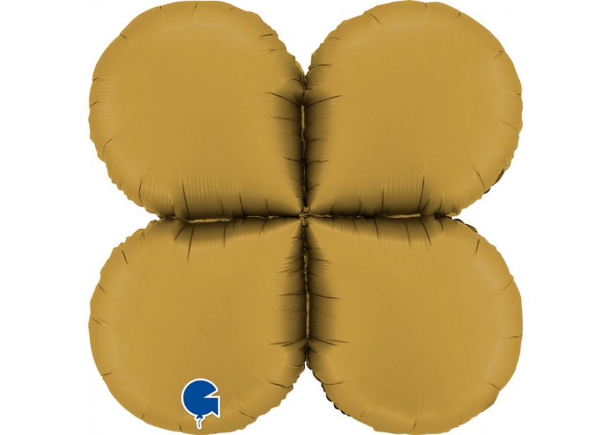 Sempertex-Folie-Betallic-Grabo-Flexmetal-Balloons-Shape-Deco-Base Round-Satin Gold-26inch