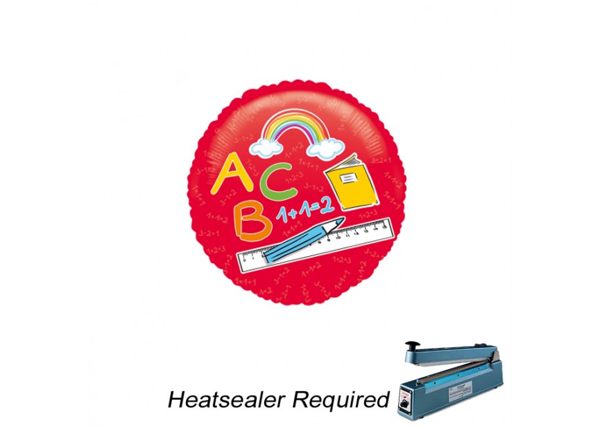 Sempertex-Folie-Betallic-Anagram-Flexmetal-Balloons-Shape-School Start-Equipment-9inch-Heatsealer