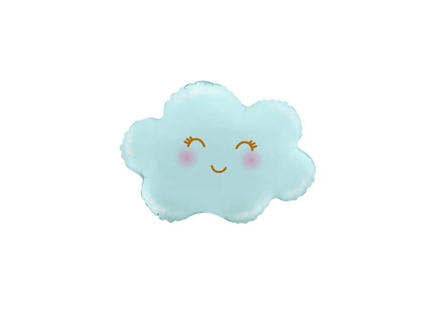 Sempertex-Folie-Betallic-Anagram-Flexmetal-Balloons-Shape-Cloud Satin Pastel Blue-minishape