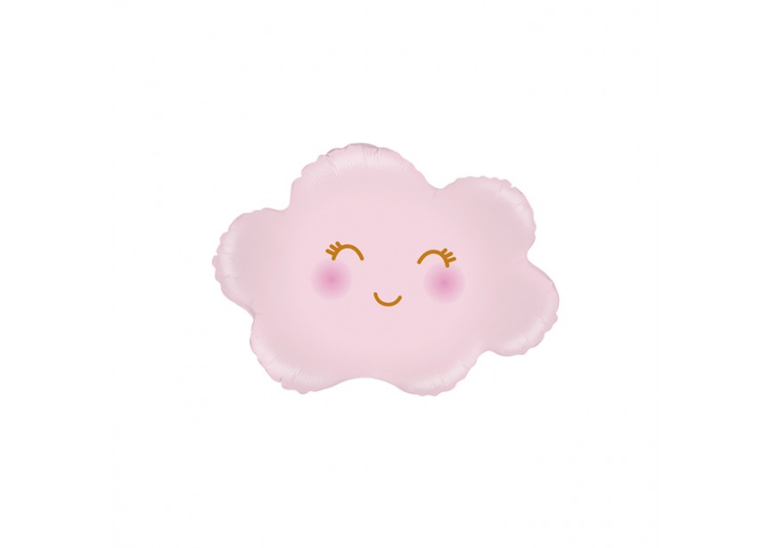 Sempertex-Folie-Betallic-Anagram-Flexmetal-Balloons-Shape-Cloud Satin Pastel Pink-minishape