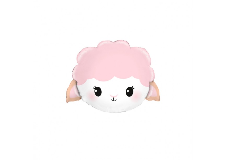 Sempertex-Folie-Betallic-Anagram-Flexmetal-Balloons-Shape-Pink Sheep-minishape