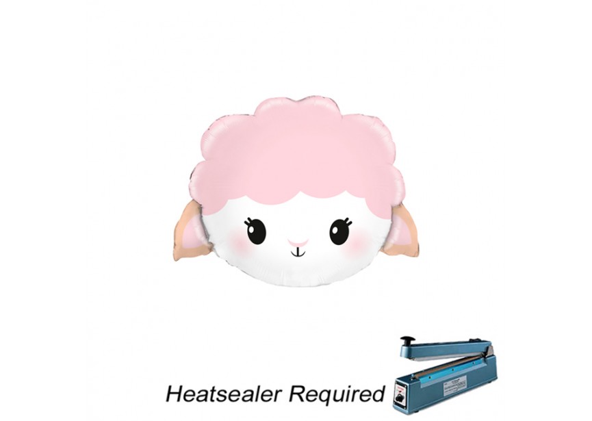 Sempertex-Folie-Betallic-Anagram-Flexmetal-Balloons-Shape-Pink Sheep-minishape_heatsealer