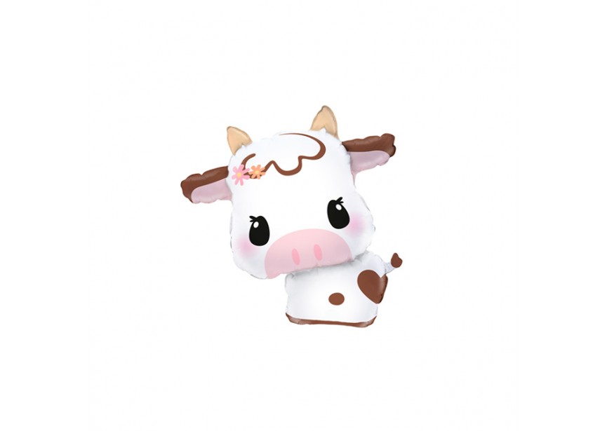 Sempertex-Folie-Betallic-Anagram-Flexmetal-Balloons-Shape-Cute Cow-minishape