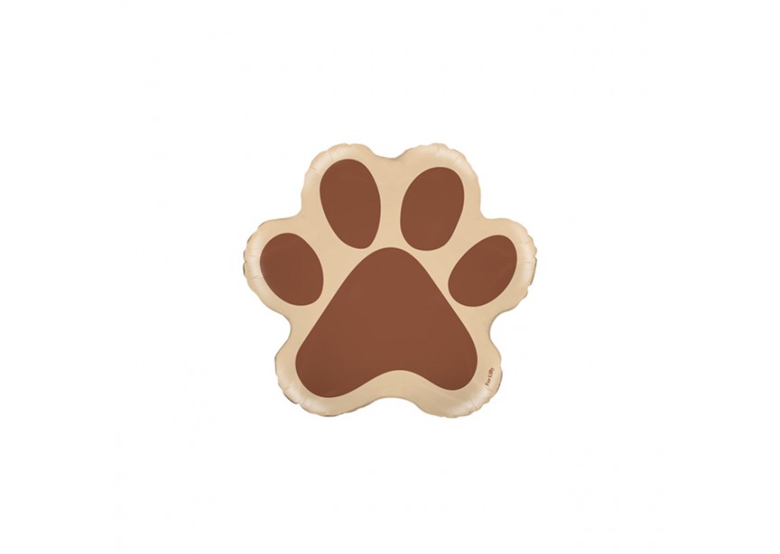 Sempertex-Folie-Betallic-Anagram-Flexmetal-Balloons-Shape-Paw Print Brown-minishape