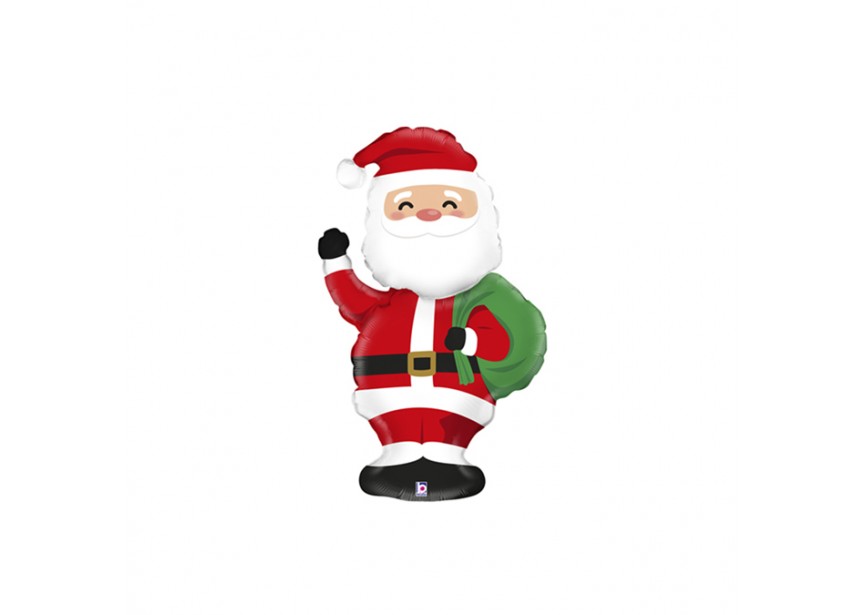 Sempertex-Folie-Betallic-Anagram-Flexmetal-Balloons-Shape-Flexmetal-Shape-Airloonz-Christmas Santa-mini