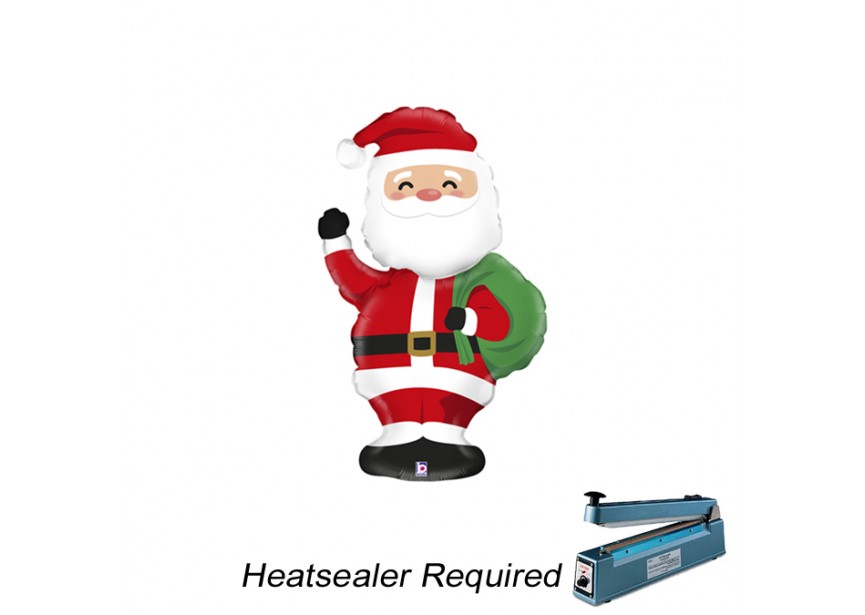 Sempertex-Folie-Betallic-Anagram-Flexmetal-Balloons-Shape-Flexmetal-Shape-Airloonz-Christmas Santa-mini_Heatsealer