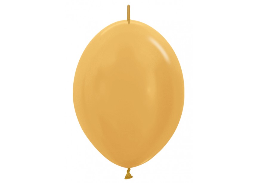 SempertexEurope-570-Metallic-Gold-Linkoloon12inch-LOL12570-LatexBalloon