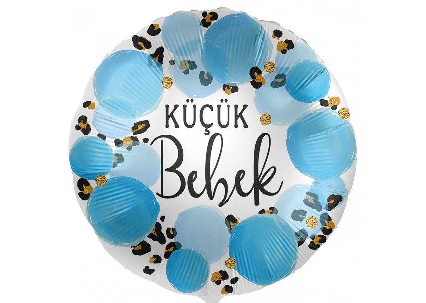 Sempertex-Folie-Betallic-Anagram-Flexmetal-Balloons-Shape-Baby-Küçük Bebek-Blue