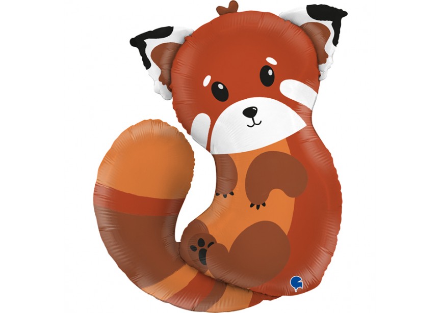 Sempertex-Folie-Betallic-Anagram-Flexmetal-Balloons-Shape-Red Panda