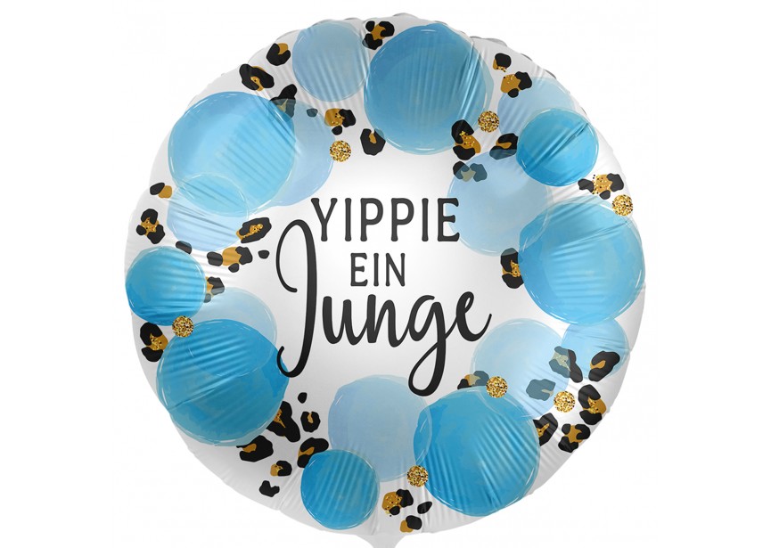 Sempertex-Folie-Betallic-Anagram-Flexmetal-Balloons-Shape-Baby-Yippie Ein Junge