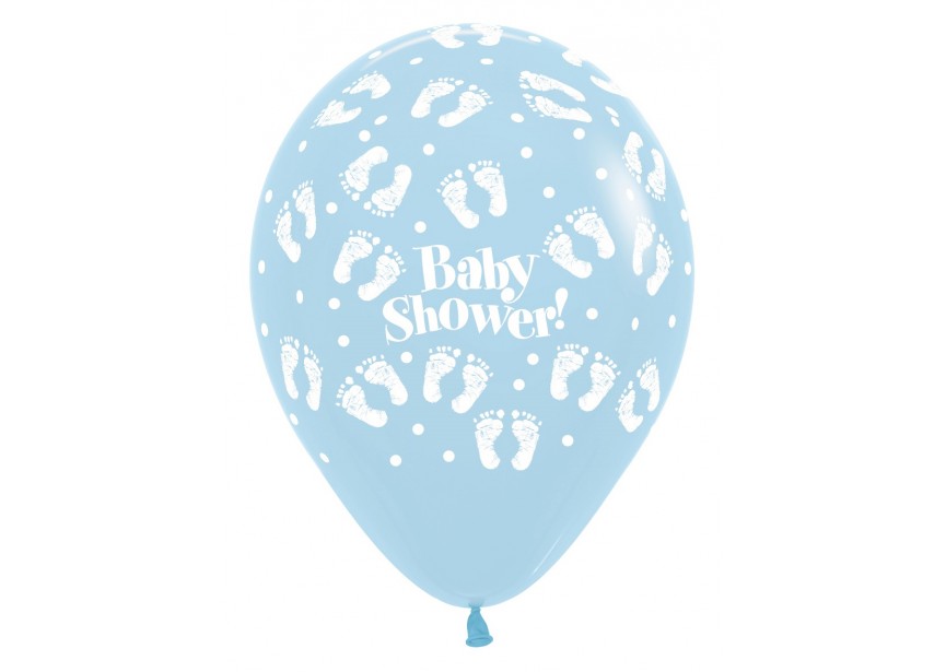 SempertexEurope-BabyShower-Footprints-PastelBlue-640-12inch-R12SHOWER600-LatexBalloon