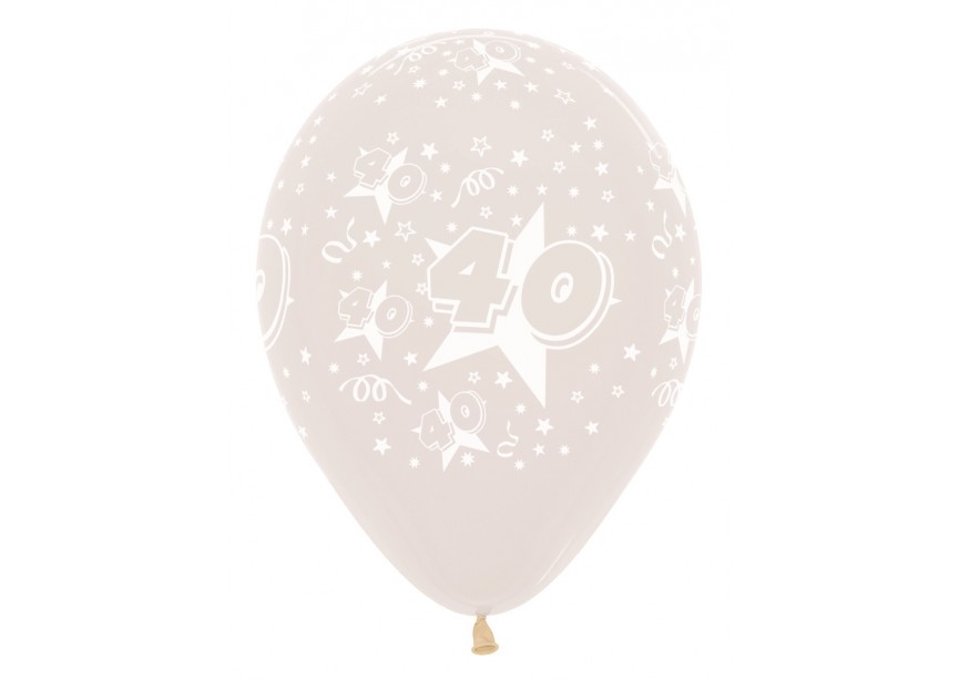 SempertexEurope-Number40-CrystalClear-390-12inch-R124039-LatexBalloon