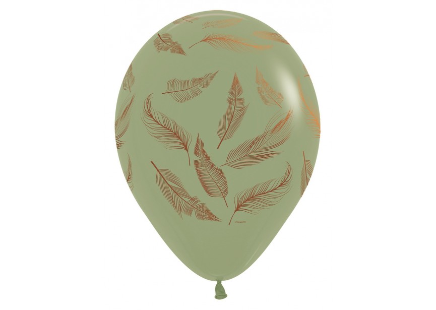 SempertexEurope-Feathers-Eucalyptus-027-12inch-R12FEATHER-LatexBalloon