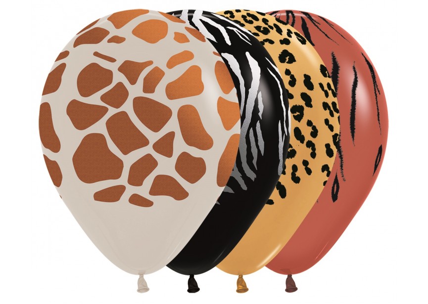 SempertexEurope-AnimalPrint-Assortment-12inch-R12ANIMAL-LatexBalloon