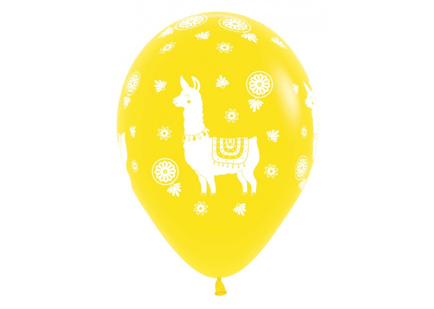 SempertexEurope-Lama-Yellow-020-12inch-R12LAMA-LatexBalloon