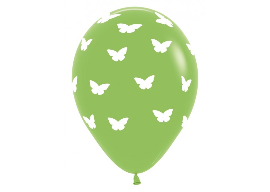 SempertexEurope-Butterflies-LimeGreen-031-12inch-R12BUTTF-LatexBalloon