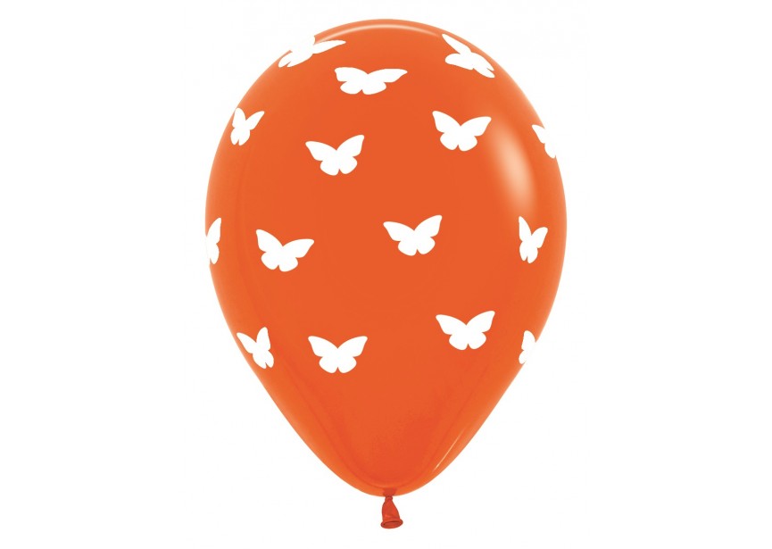 SempertexEurope-Butterflies-Orange-061-12inch-R12BUTTF-LatexBalloon