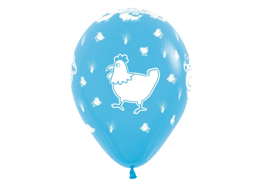 SempertexEurope-FarmAnimals-Blue-040-12inch-R12FARM-LatexBalloon