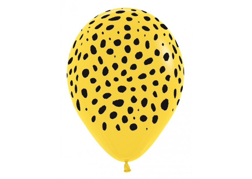 SempertexEurope-JungleStripes-Yellow-020-12inch-R12JUNGLE-LatexBalloon