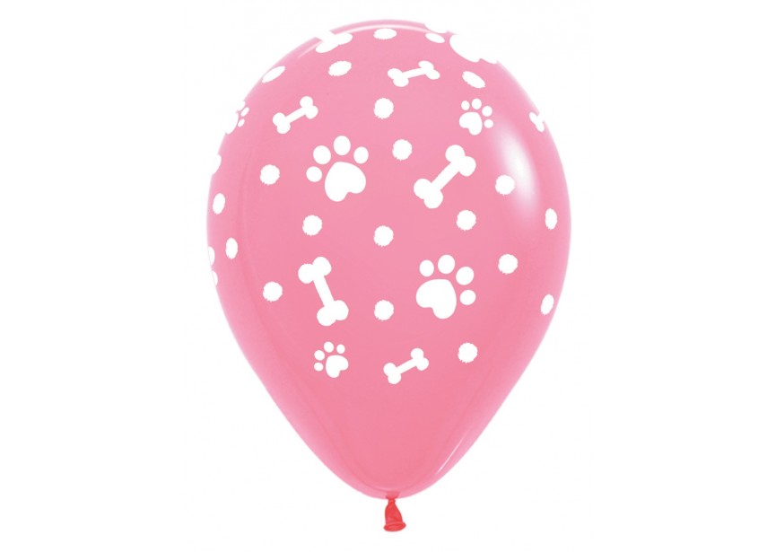 SempertexEurope-PawPrints-Girl-BubblegumPink-009-12inch-R12PAWG-LatexBalloon