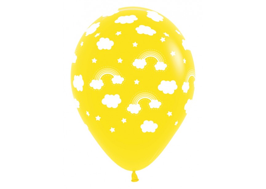 SempertexEurope-Rainbow-Yellow-020-12inch-R12RAINB-LatexBalloon