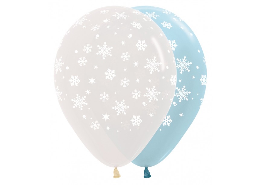 SempertexEurope-Snowflakes-Assortment-12inch-R12SNOWF-LatexBalloon