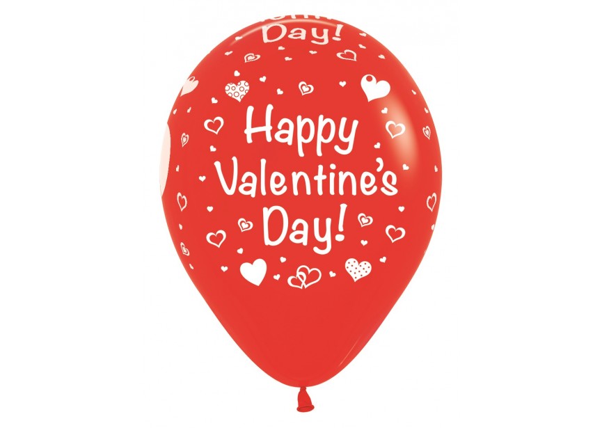 SempertexEurope-HappyValentinesDay-Red-015-12inch-R12VALENTINE-LatexBalloon