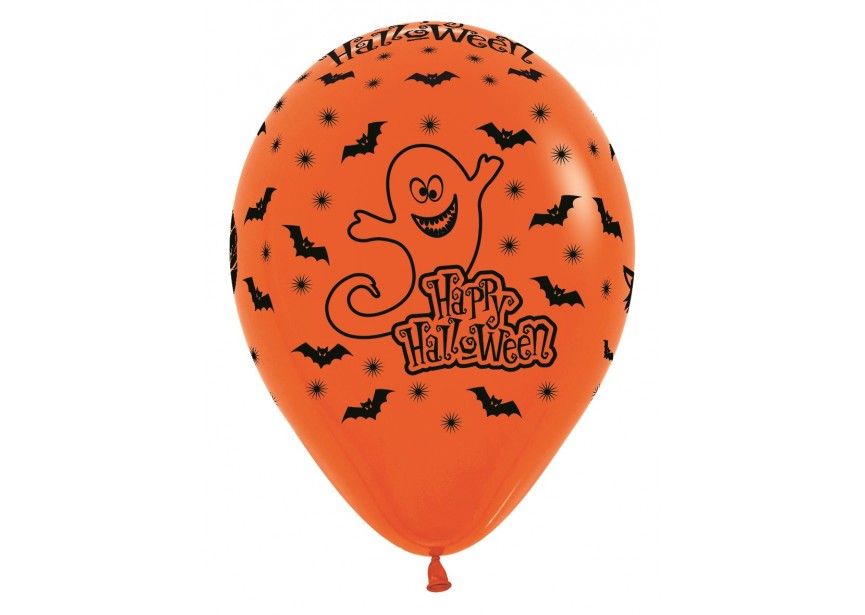 SempertexEurope-HappyHalloween-Orange-061-12inch-R12HALLOWEEN-LatexBalloon