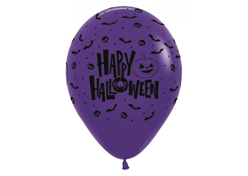 SempertexEurope-HappyHalloween-Violet-051-12inch-R12HALLOW-LatexBalloon