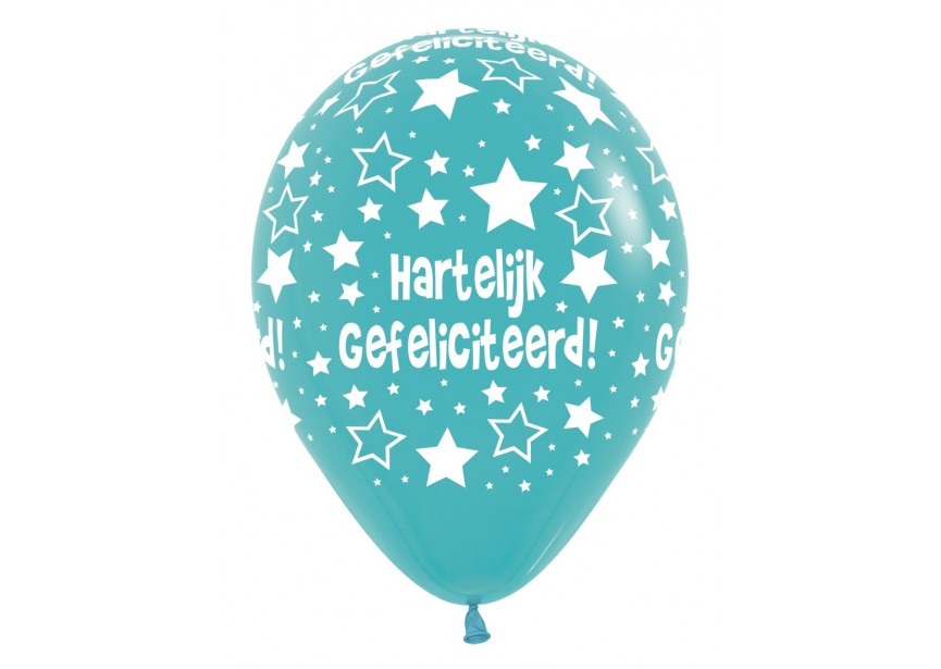 SempertexEurope-HartelijkGefeliciteerd-CaribbeanBlue-038-12inch-R12HG-LatexBalloon